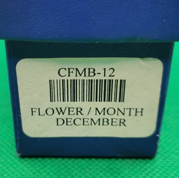 Salisbury Pewter Cuff Bracelet w/ Box December Flower Engraving USA Made (S2) - Picture 7 of 7